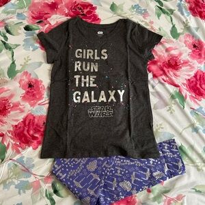 Star Wars Kids' Charcoal and Blue Pajama Set